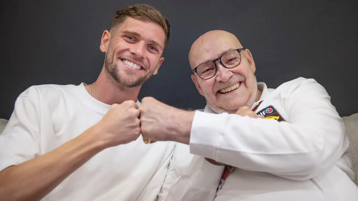 Jake Dixon with Marc van der Straten. Credit: Marc VDS.